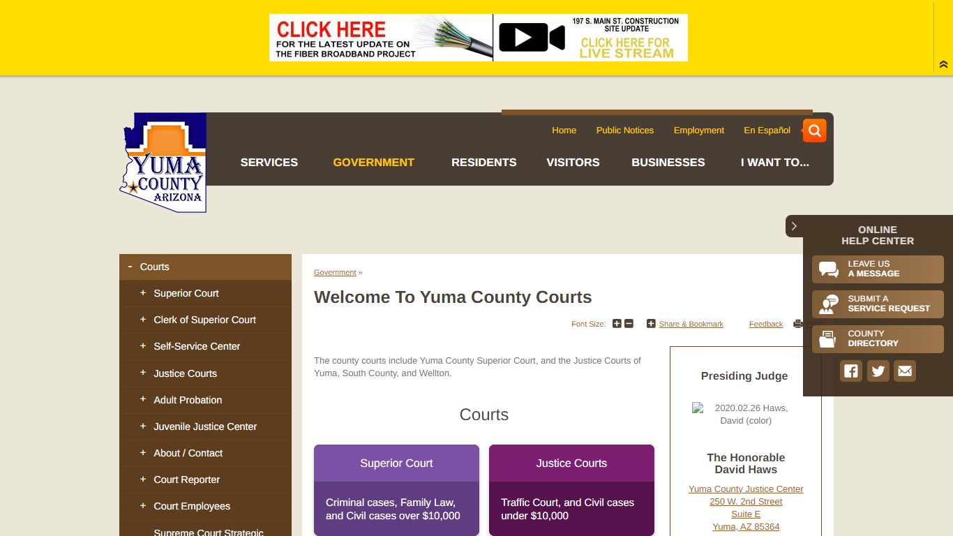 Welcome to Yuma County Courts | Yuma County